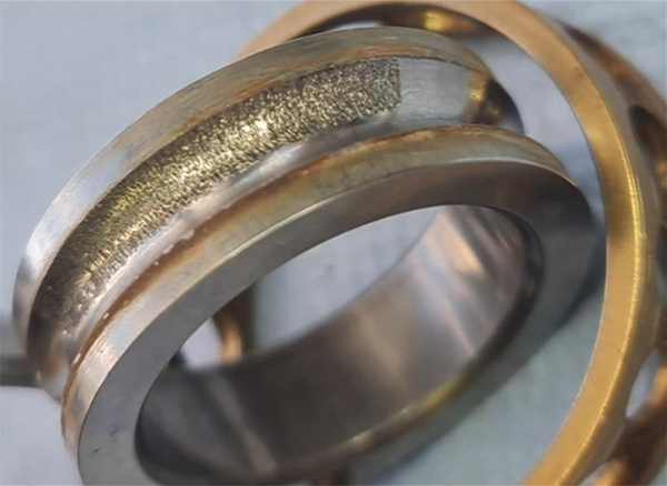 Figure 2 - Damaged duplex bearing