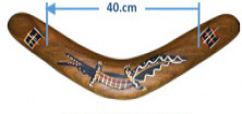 Boomerang larger than 40cm