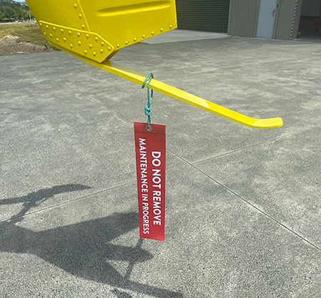 Tag: Do not move, maintenance in progress