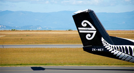 Tail of Air NZ plane