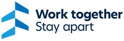 Work together stay apart logo