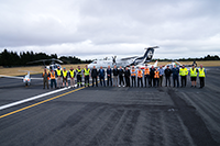 Representatives from CAA, RNZAF, Air New Zealand, Gliding New Zealand, International Aviation Academy of New Zealand, Christchurch International Airport and Christchurch Helicopters 1